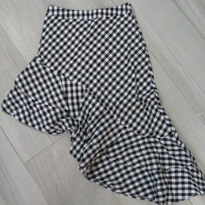 A NEW DAY ASYMMETRICAL GINGHAM SKIRT SIZE 2